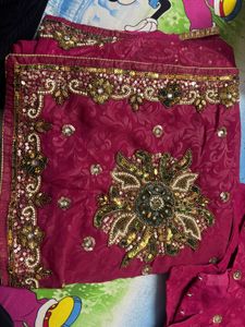Price Dropped Hand Work Saree