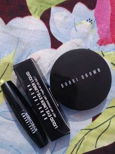 Eyeliner and compact powder