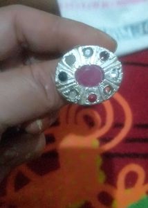 Pic Annie One Maharaja Style  Silver Colour Ring