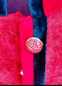 Red Velvet Bandhgala Jacket