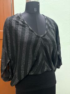 Stylish Black Striped Top