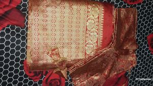 Banarsi Silk Saree With Stitch Blouse