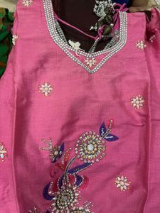 Pink Embroidered Kurta Set