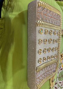 Double Use Shining Golden  Wedding Purse/clutch