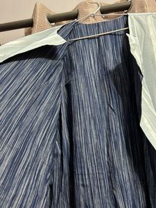 Striped Sleeveless Reversible Coat