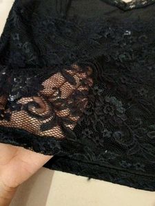 Black Lace Cami Top