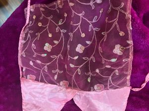 Pink Embroidered y2k top