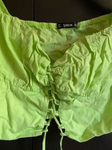 Shein Lime Green Crop Top
