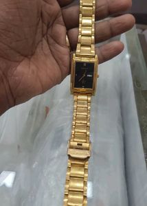 Sonata Gold Polish Men Watch