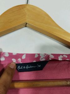 Mast &amp; Harbour Pink Floral Printed Dress (Women)