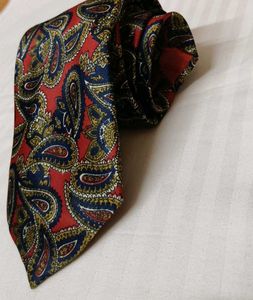 Zodina Men Paisley Printed Silk Tie