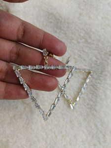 Triangle Crystal Earrings