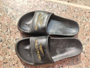black comfortable sliders