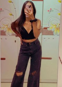 Black Partywear Top