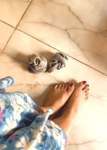 Used Grey Long Socks