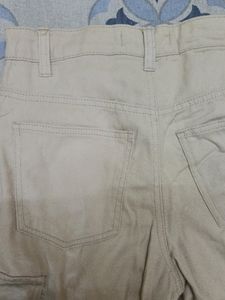 Cream Colored 6 Pocket Cargo