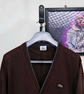 Lacoste Brown Cardigan