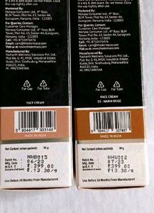 Pack Of 2, Warm Beige &amp; Nude Shade