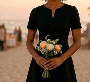 Classic Black Fit &amp; Flare Dress