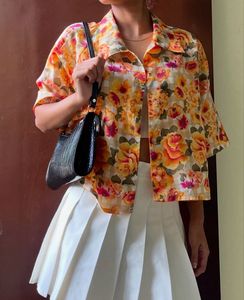 Floral Print Short Sleeve top