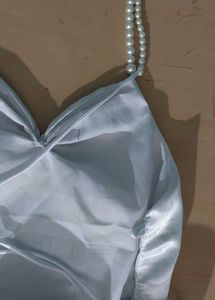 White Satin Dress