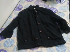 Vintage Black Button-Down Jacket
