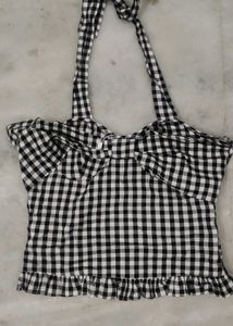 Gingham Checkered Top