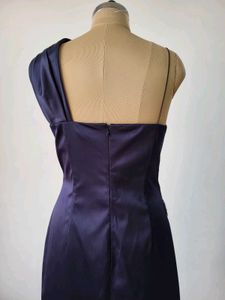 One-Shoulder Satin Dress