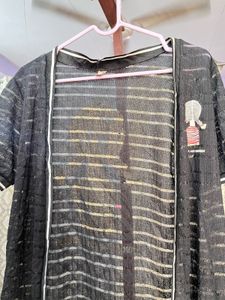 Sheer Net Black Shrug