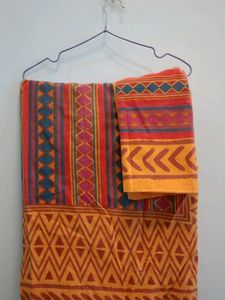Single Jaipuri Bedsheet With One Pillow Cover