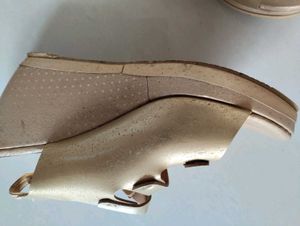 Gold Wedges Heels