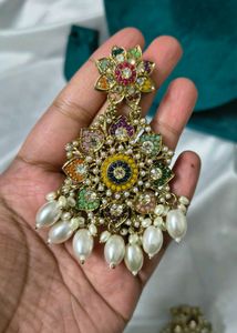 Pakistani work earrings