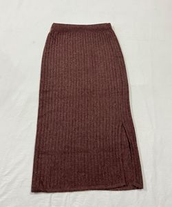 A Line Skirt With Side Cut
