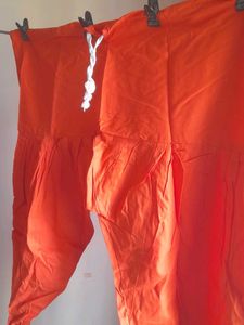 Orange Cotton Salwar