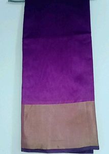 Elegant Purple & Gold Saree