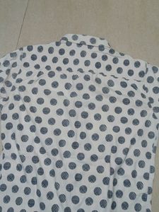 Stylish Soft Stretchable Full Sleve White  Shirt