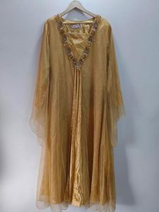 Gold Embellished Kaftan Dress