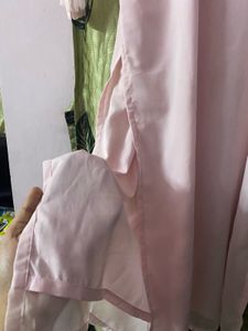 Pink Georgette Embroidered Kurta