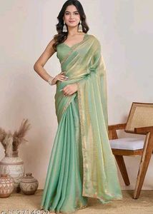 New Partywear Saree Attached With Blouse
