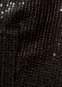 Black Fancy Blouse Length -13 Inch With Side Chain