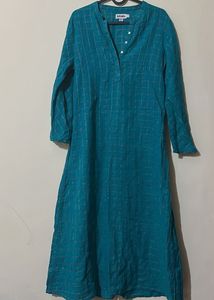 Fabindia Nagari Lattice Print Kurta