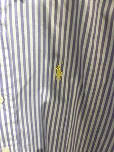 POLO RALPH LAUREN PURPLE VERTICAL STRIPES SHIRT