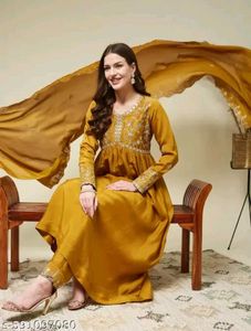 Elegant Embroidered Kurta Pant Set