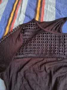 black Embellished Top