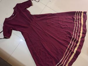 Elegant Maroon Dress