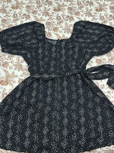 Cute Black Polka Dot Dress
