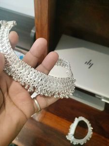 Artificial Silver Anklets Never Used