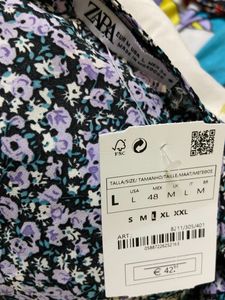 Highlow Lavender Print Top