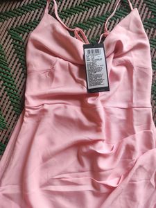 cowl neck shoulder straps dress women