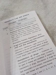 Pharmacy Law and Ethics Book